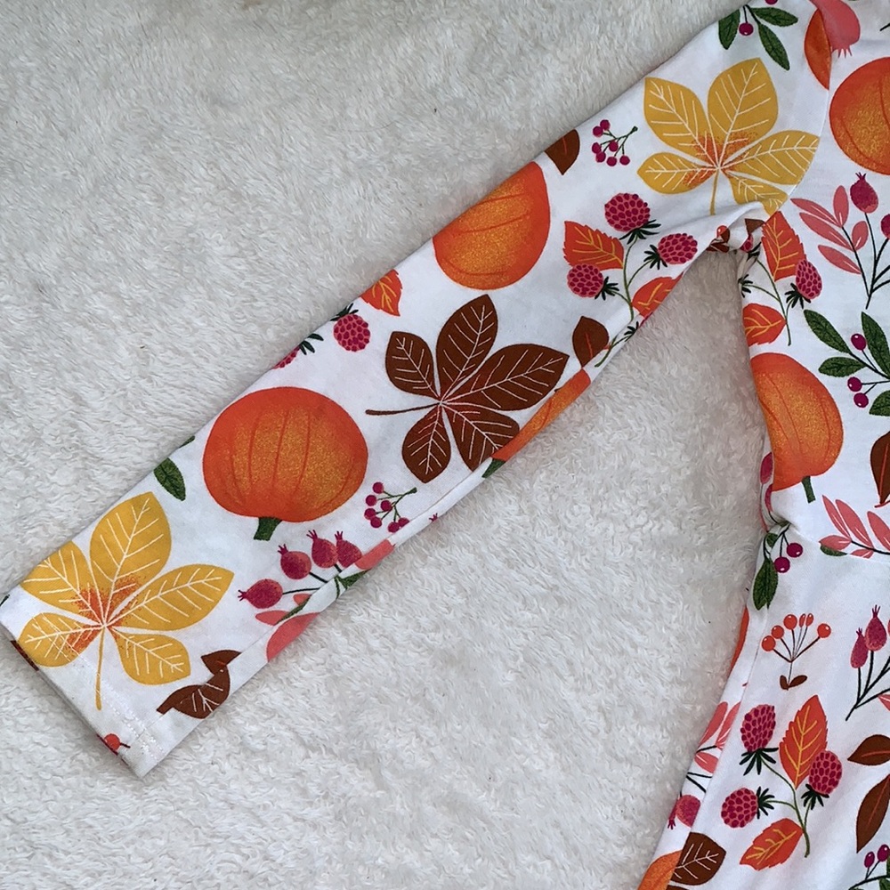 Children’s Place Fall Pumpkins Autumn Print Dress 5T EUC - Picture 4 of 11